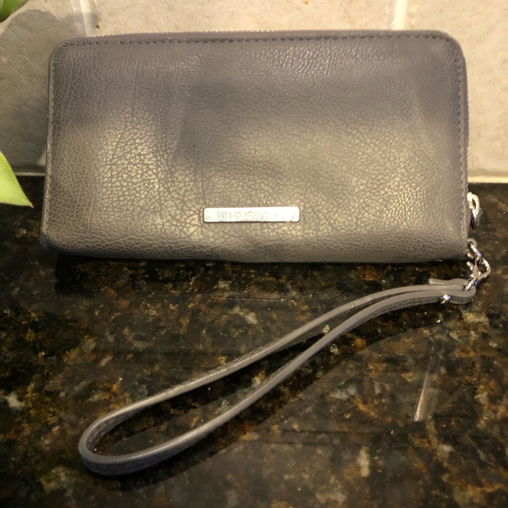 Liz Claiborne Dark Gray Women’s Wallet. Faux leather . Silver-tone hardware.NWOT